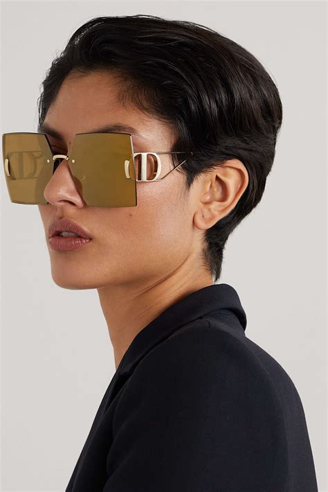 dior montaigne glasses gold|30montaigne 58mm square sunglasses.